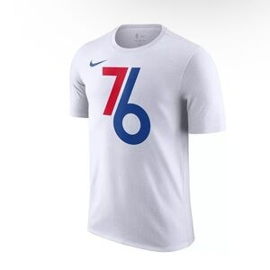Nike White Tee with Red and Blue Graphic
